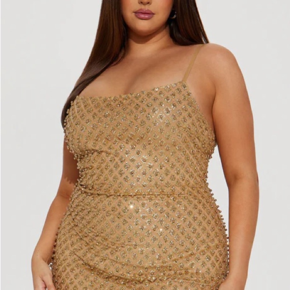 Gold Glitter NWT Sexy Party Dress